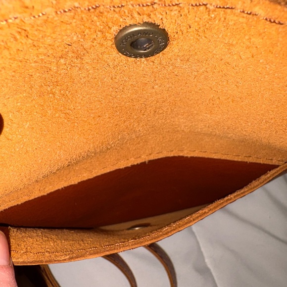 🎉HP🎉 Portland Leather Goods ‘Almost Perfect’ Snap Mini Backpack in Chestnut - Picture 6 of 9